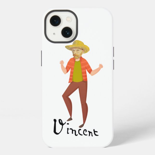 Vincent Van Gogh beim Tanzen iPhone Hülle (Rückseite)