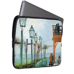 Vincent van Gogh - Belvedere mit Blick auf Montmar Laptopschutzhülle