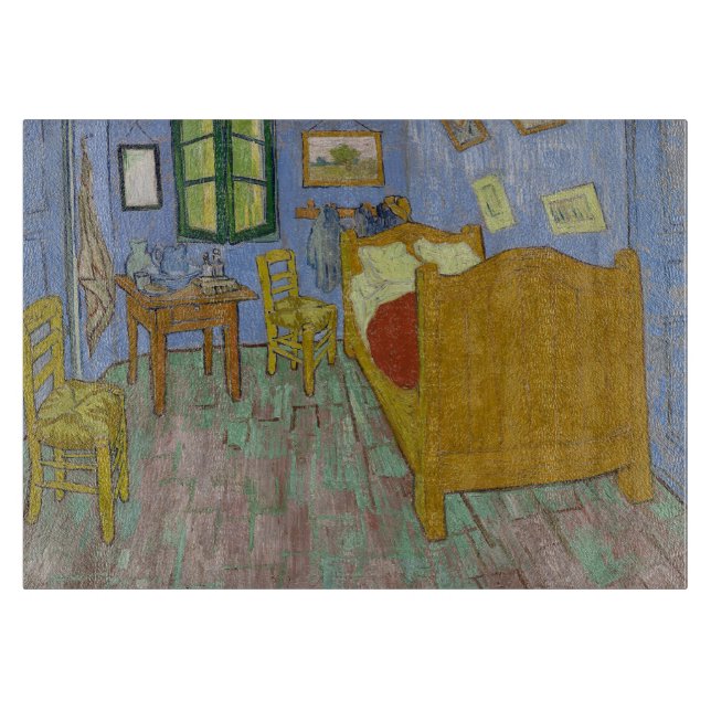 Vincent Van Gogh Bett Gemälde Schneidebrett (Vorderseite)