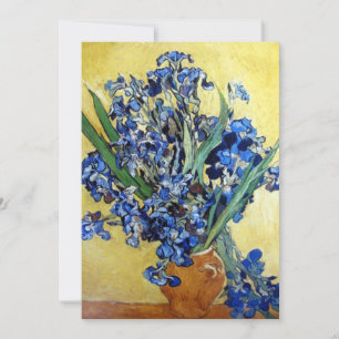 Vincent van Gogh, blaue Reisen im gelben Hintergru