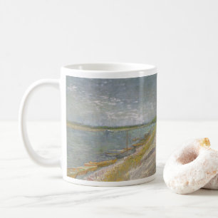 Vincent van Gogh - Blick auf einen Fluss mit Ruder Tasse