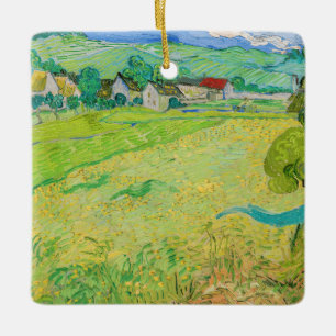 Vincent van Gogh - Blick auf Vessenots bei Auvers Keramikornament