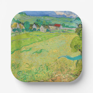 Vincent van Gogh - Blick auf Vessenots bei Auvers Pappteller