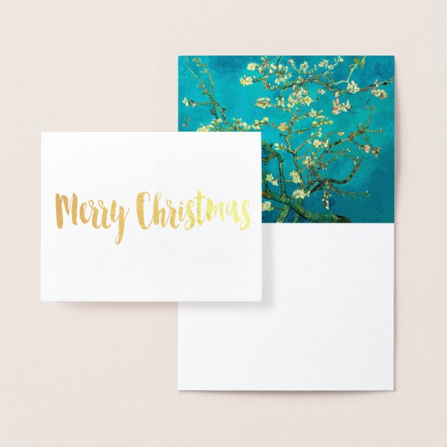 Vincent Van Gogh Blossoming Almond Tree Floral Art Folienkarte (Anzeige)