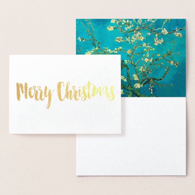 Vincent Van Gogh Blossoming Almond Tree Floral Art Folienkarte (Anzeige)