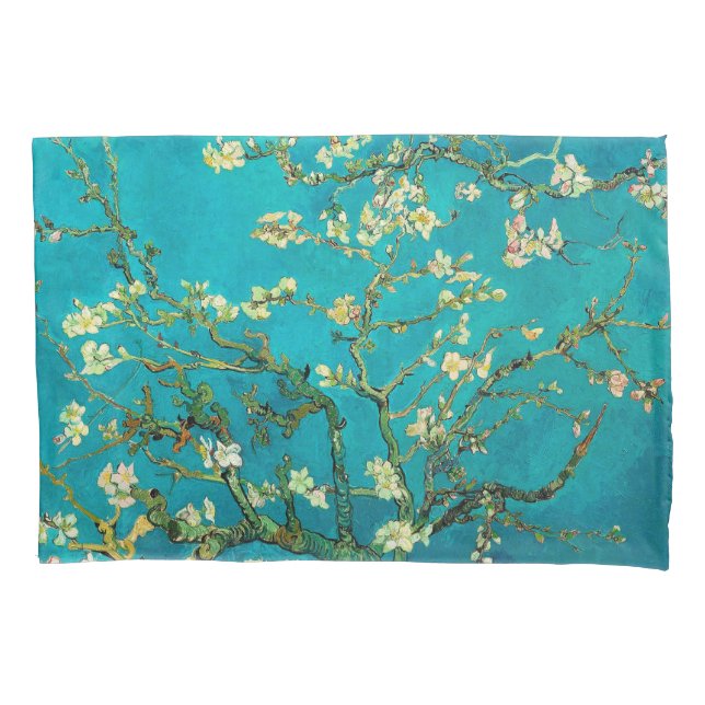 Vincent Van Gogh Blossoming Almond Tree Floral Art Kissenbezug (Vorderseite)