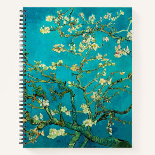 Vincent Van Gogh Blossoming Almond Tree Floral Art Notizbuch