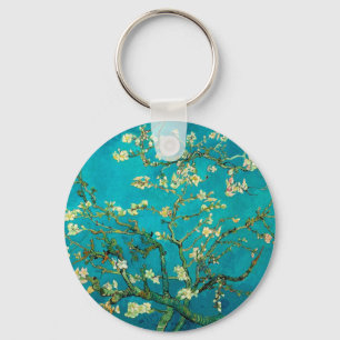 Vincent Van Gogh Blossoming Almond Tree Floral Art Schlüsselanhänger