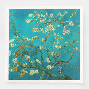 Vincent Van Gogh Blossoming Almond Tree Floral Art Serviette