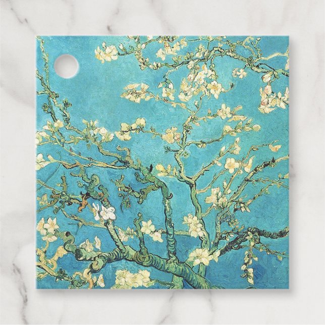 Vincent van Gogh Blossomong Almond Tree Geschenkanhänger (Vorderseite)