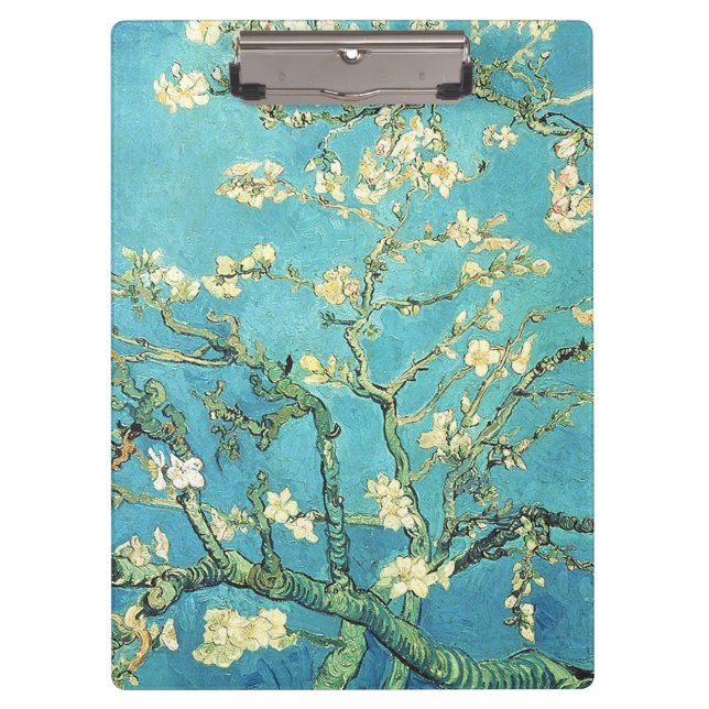 Vincent van Gogh Blossomong Almond Tree Klemmbrett (Vorderseite)