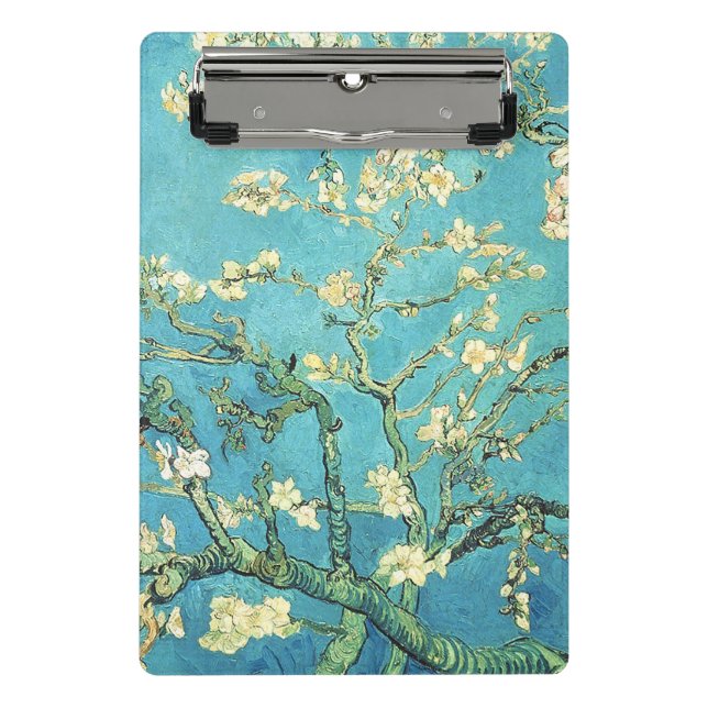 Vincent van Gogh Blossomong Almond Tree Mini Klemmbrett (Vorderseite)