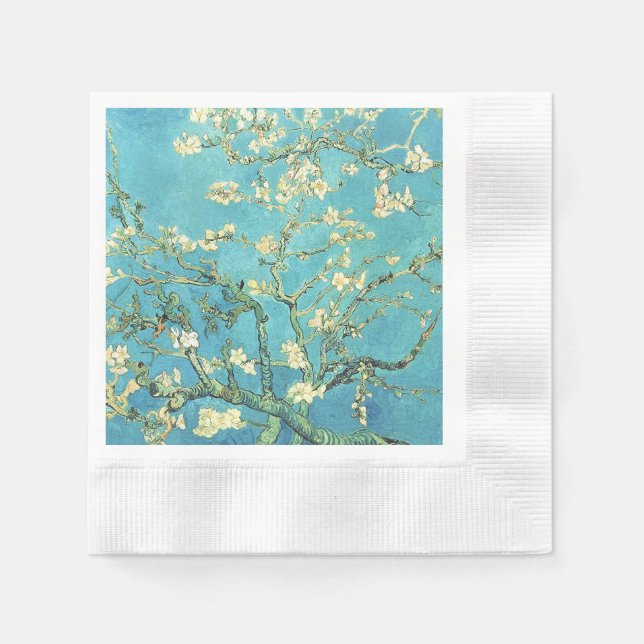 Vincent van Gogh Blossomong Almond Tree Serviette (Vorderseite)