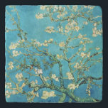 Vincent van Gogh Blossomong Almond Tree Töpfeuntersetzer<br><div class="desc">Vincent van Gogh. Blühender Mandelbaum. Blühender Mandelbaumzweig. Mandelzweige mit rosa Blume auf blauem Hintergrund. Reproduktion berühmter Kunstbilder im öffentlichen Bereich.</div>