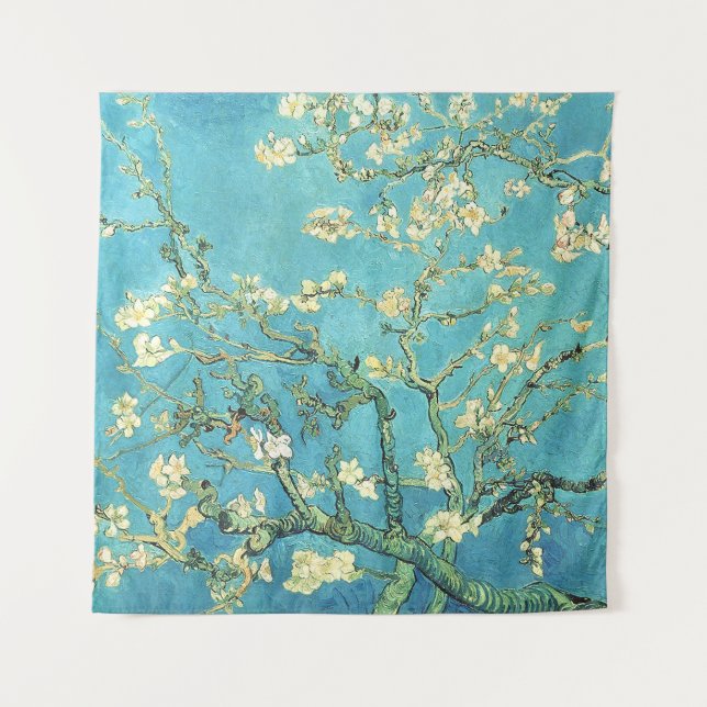 Vincent van Gogh Blossomong Almond Tree Wandteppich (Vorderseite)