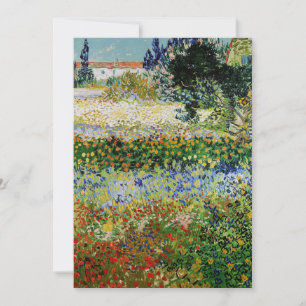 Vincent van Gogh - Blühender Garten Einladung