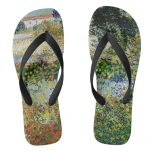 Vincent van Gogh - Blühender Garten Flip Flops