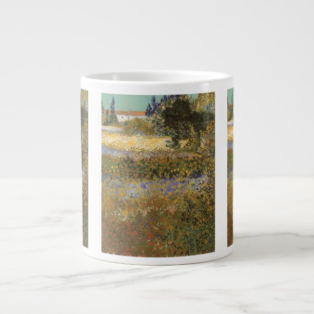Vincent van Gogh - Blühender Garten Jumbo-Tasse (Vorderseite)