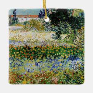 Vincent van Gogh - Blühender Garten Keramikornament