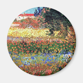 Vincent Van Gogh - Blühender Garten Kunst Magnet