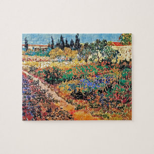 Vincent Van Gogh - blühender Garten mit Pfad Puzzle