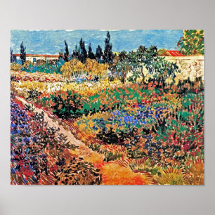 Vincent Van Gogh - Blühender Garten mit Weg Poster