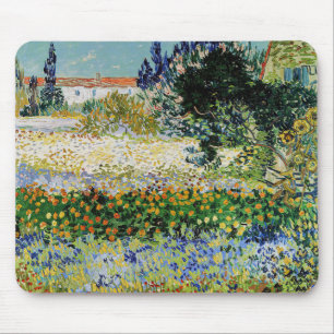 Vincent van Gogh - Blühender Garten Mousepad