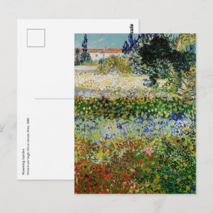 Vincent van Gogh - Blühender Garten Postkarte