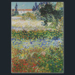 Vincent van Gogh - Blühender Garten Seidenpapier<br><div class="desc">Blumengarten - Vincent van Gogh,  Oil on Leinwand,  1888,  Arles</div>