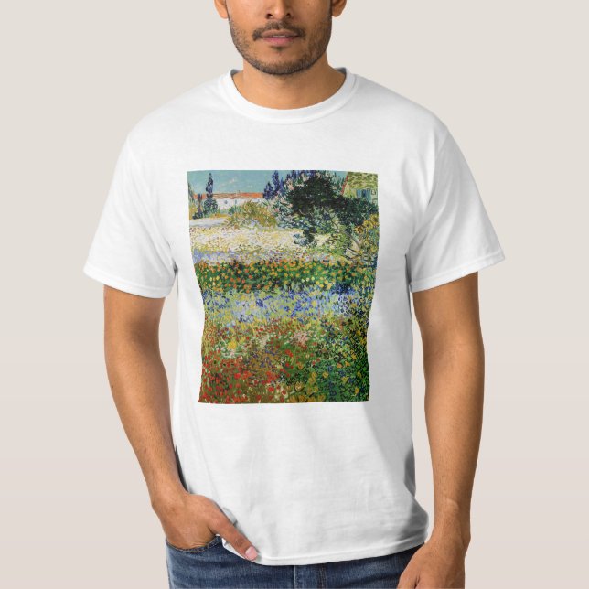Vincent van Gogh - Blühender Garten T-Shirt (Vorderseite)