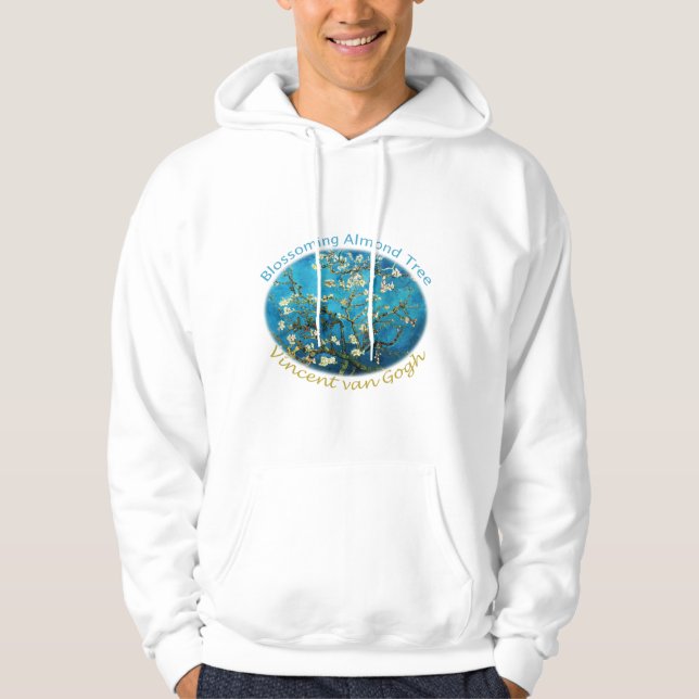 Vincent van Gogh, blühender Mandelbaum Hoodie (Vorderseite)