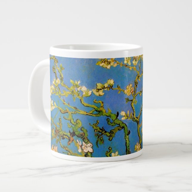 Vincent van Gogh - Blühender Mandelbaum Jumbo-Tasse (Vorderseite Links)