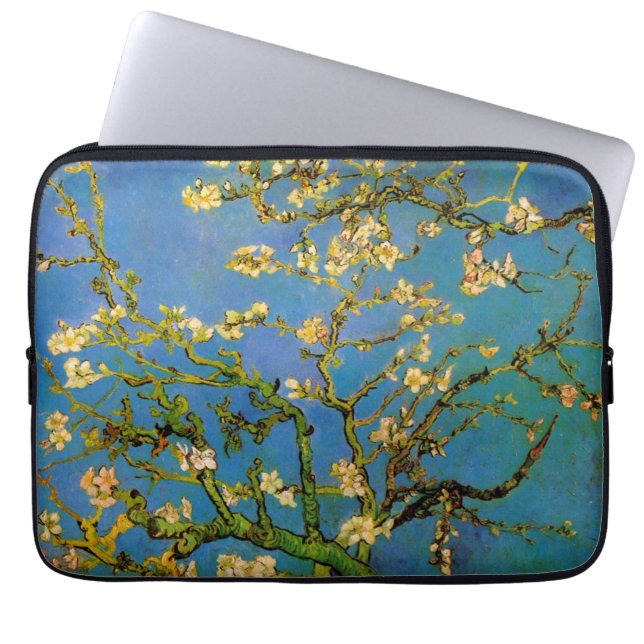Vincent van Gogh - Blühender Mandelbaum Laptopschutzhülle (Vorderseite)