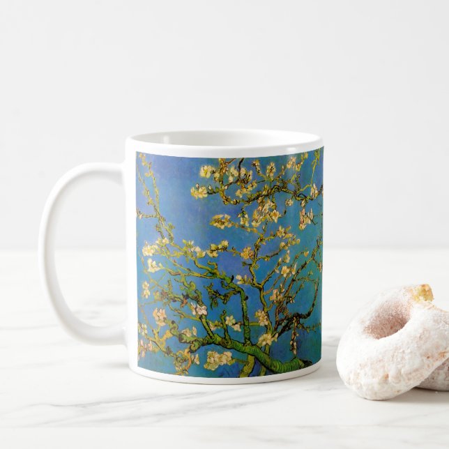 Vincent van Gogh - Blühender Mandelbaum Tasse (Mit Donut)