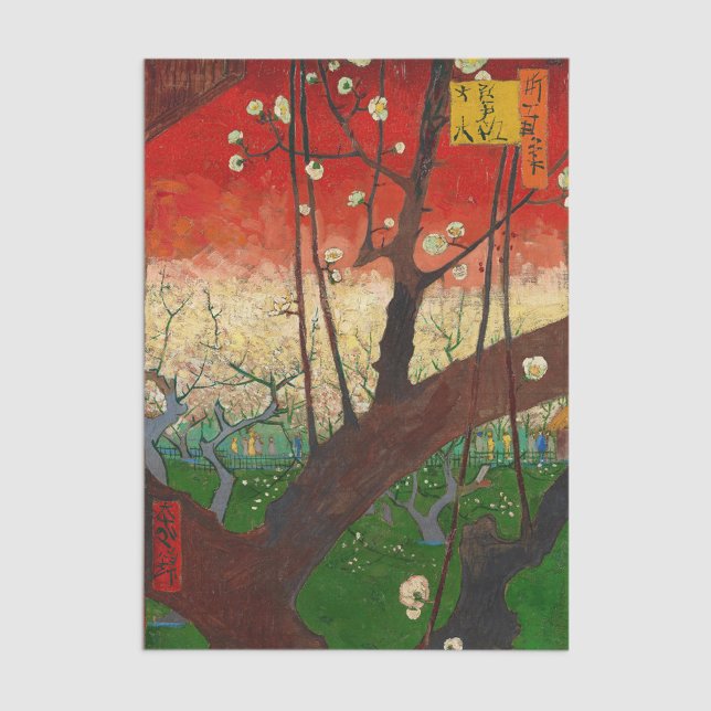Vincent van Gogh - Blühender Pflaumenbaum Seidenpapier (Von Creator hochgeladen)