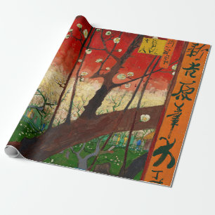 Vincent van Gogh - Blühender Pflaumenbaumgarten Geschenkpapier