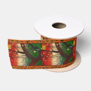 Vincent van Gogh - Blühender Pflaumenbaumgarten Satinband