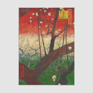 Vincent van Gogh - Blühender Pflaumenbaumgarten Seidenpapier