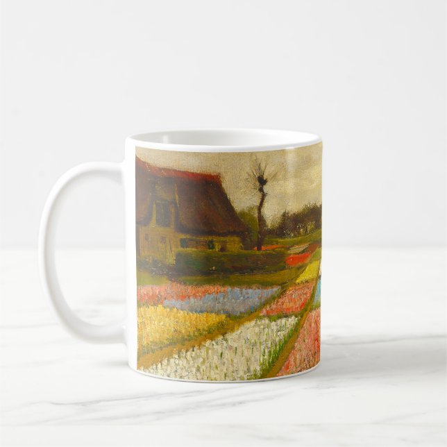 Vincent van Gogh Blume Beds in Holland Kaffeetasse (Links)