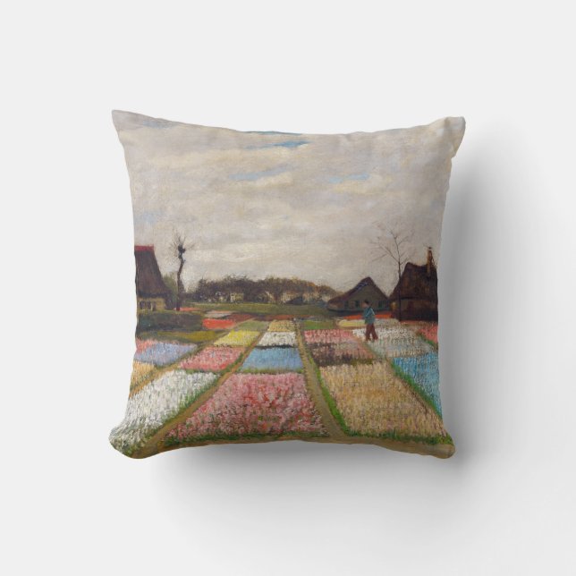Vincent van Gogh - Blume Beds in Holland Kissen (Vorderseite)