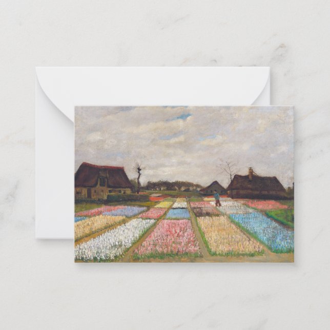 Vincent van Gogh - Blume Beds in Holland Mitteilungskarte (Vorderseite)