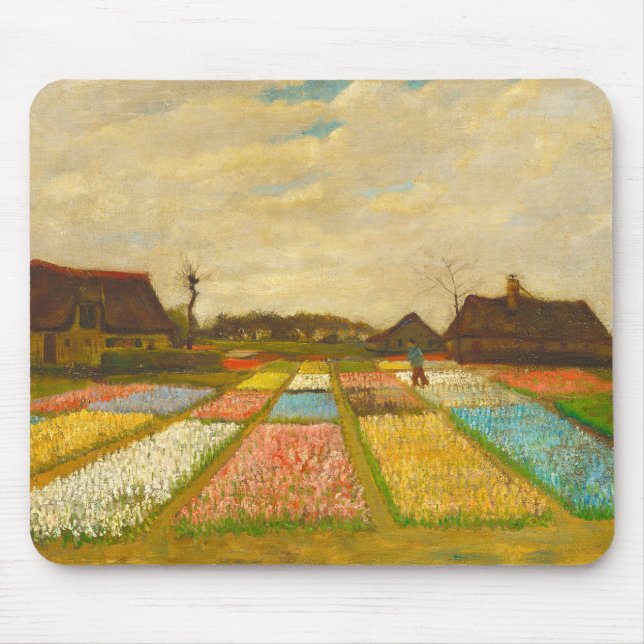 Vincent van Gogh Blume Beds in Holland Mousepad (Vorne)