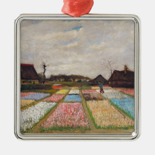 Vincent van Gogh - Blume Beds in Holland Ornament Aus Metall