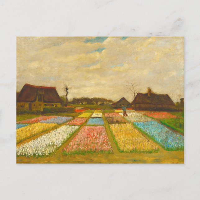 Vincent van Gogh Blume Beds in Holland Postkarte (Vorderseite)