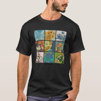 Vincent Van Gogh Blume Grid Post-Impressionismus A T-Shirt