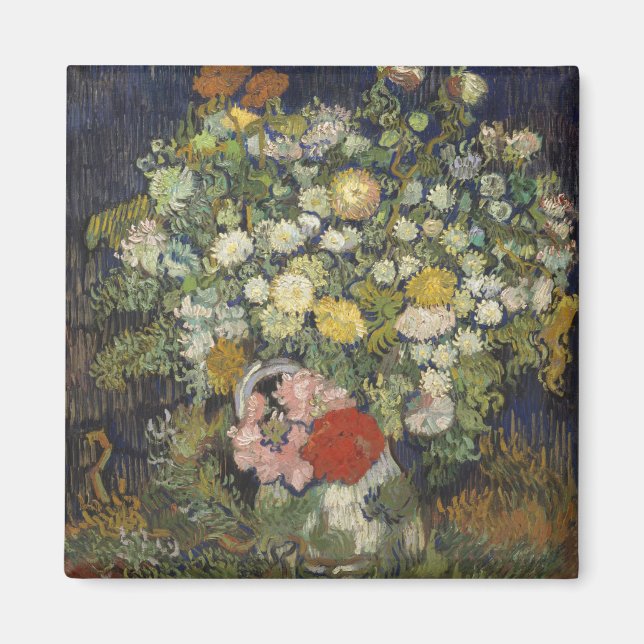 Vincent Van Gogh | Blume in einer Vase Magnet (Vorne)