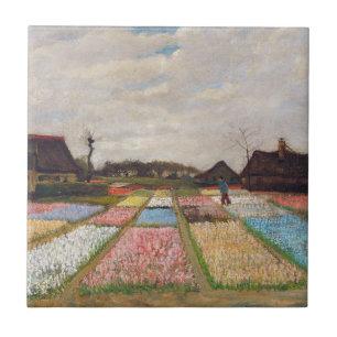Vincent van Gogh - Blumenbeete in Holland Fliese