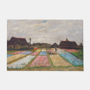 Vincent van Gogh - Blumenbeete in Holland Fußmatte