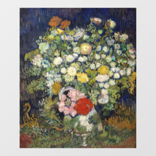 Vincent van Gogh - Blumenstrauß in einer Vase Fensteraufkleber