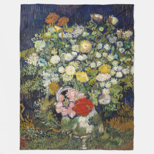 Vincent van Gogh - Blumenstrauß in einer Vase Fleecedecke